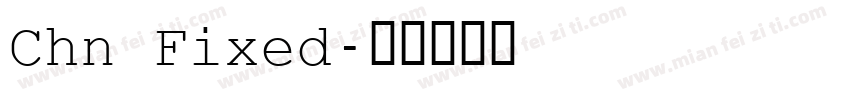 Chn Fixed字体转换